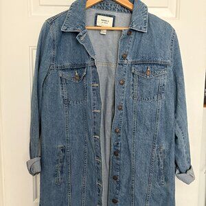 Forever 21 Women's Long Denim Jacket